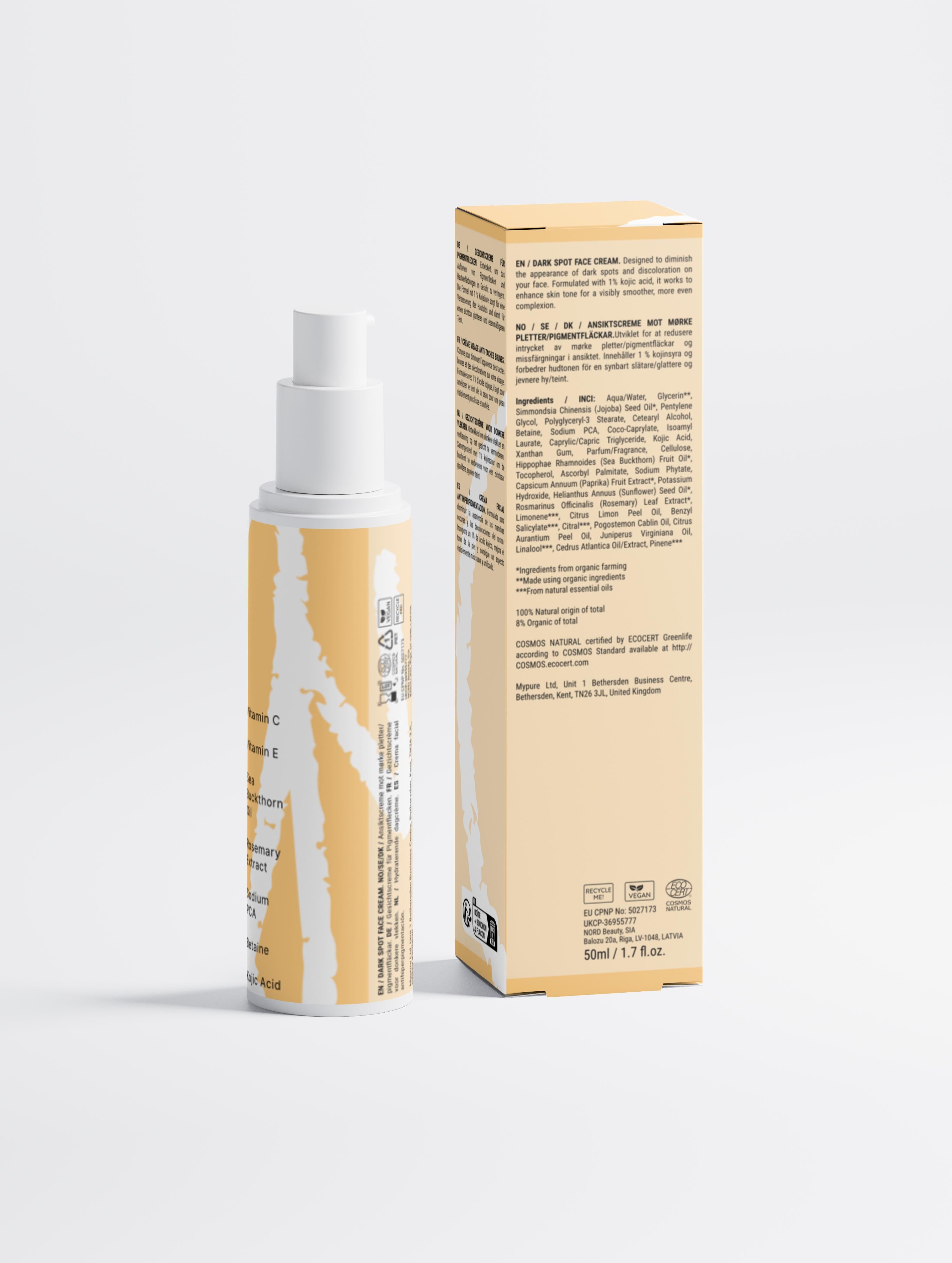 Dark Spot Face Cream with Kojic Acid